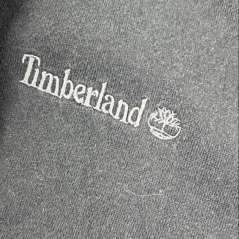 Timberland Men's Black Full Zip Fleece Lined Mock Neck Sweatshirt Jacket Sz L