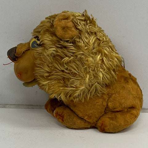 1962 Mattel Larry the Lion Pull String Toy Animated Face Vintage