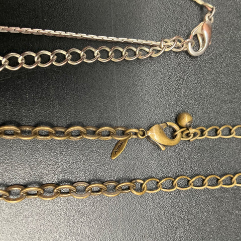 Claire's Avon Mixed Jewelry Lot 17 Necklaces Floral Celestial Initial Beads