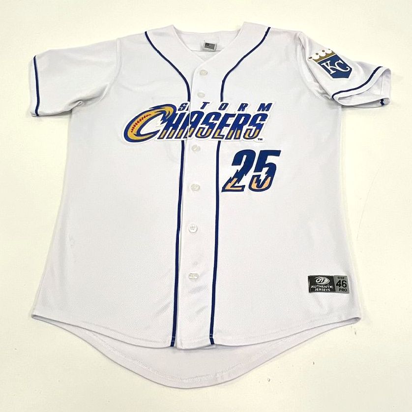 OT Sports Omaha Storm Chasers Matt Beaty #25 Baseball Jersey Men's Size 46