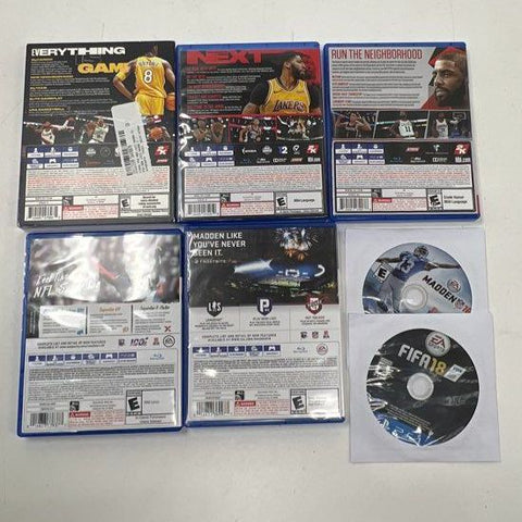 Madden NBA 2K FIFA 7 PlayStation 4 PS4 Game Lot Sports