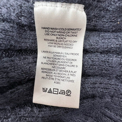 Free People Charcoal Gray Ribbed Texture Turtleneck Sweater Women's S