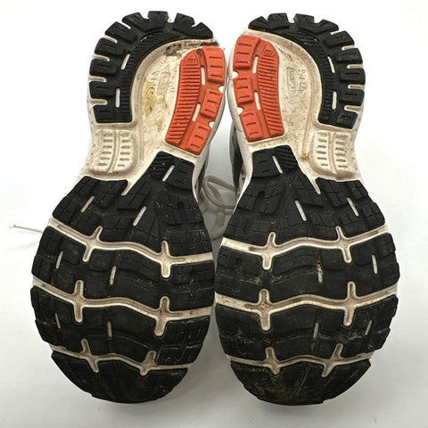 Brooks Ghost 13 White Black Coral Running Shoes Women's Size 7.5