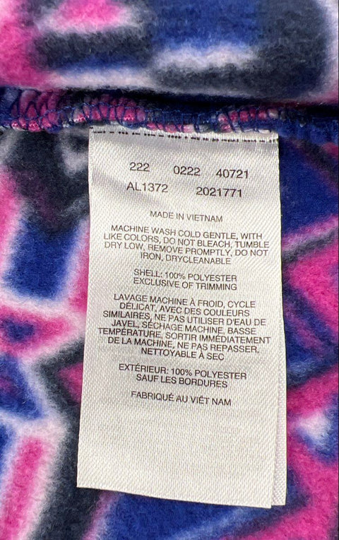 Columbia Women's Benton Springs Printed Full Zip Fleece Jacket Aztec Print Sz M