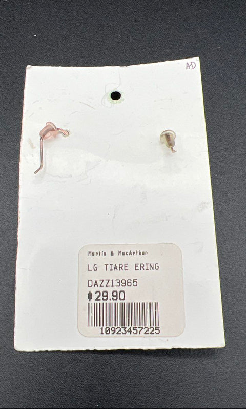 Martin & MacArthur Koa Earrings & Dottie Bergan Koa Pearl Bracelet Hawaiian Set