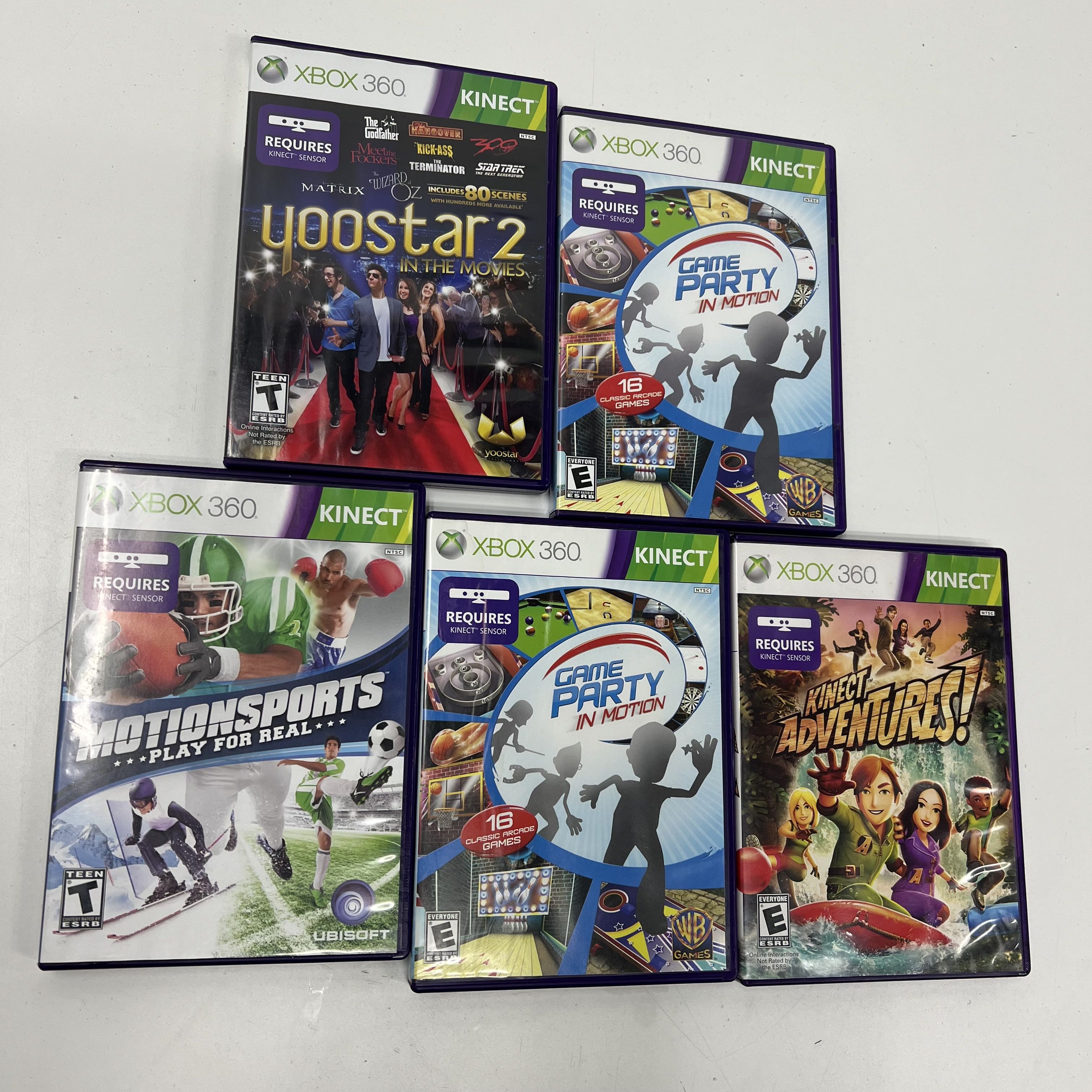 Lot of XBOX 360 Kinect Games Untested Sports Game Party Others