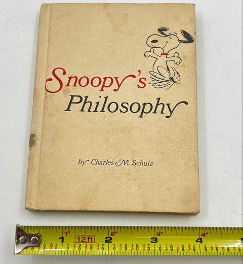 Charles Schulz Snoopy's Philosophy Hallmark Book Vintage 1960s Peanuts 5.5x4.25"