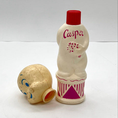 Vintage Casper the Friendly Ghost Plastic Bubble Bath Bottle 10.5 Inch
