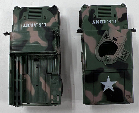 U.S. Army Humvee Military Vehicle Toy Lot 4 Piece Camouflage Mixed Variants