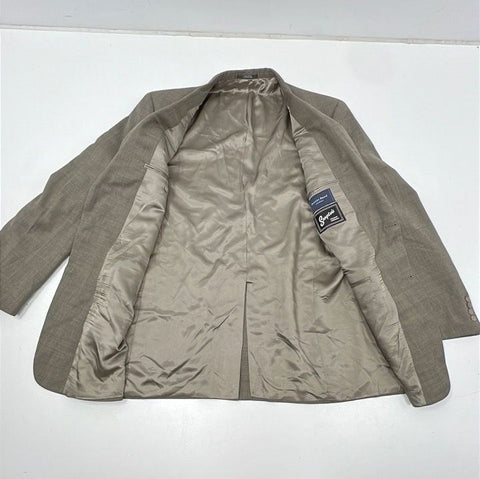 Austin Reed & Nino Cerruti Men's Suit Coat Blazer Lot 2 Wool Tan Gray Sz 48L