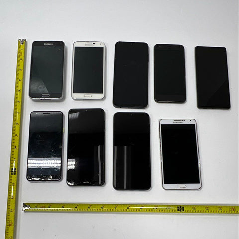 Samsung Google Pixel Motorola Smartphone Lot 9 Pieces For Parts Only