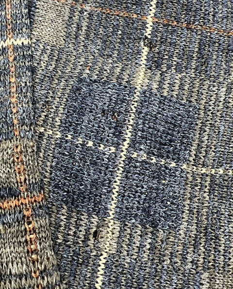 Vintage 90s Jos A Bank Brown Plaid Merino Wool Sweater Men's XL NWT