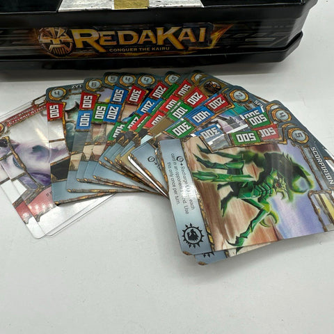 Redakai Conquer the Kairu Card Lot Approximately 40 Cards 2 Tins See Photos