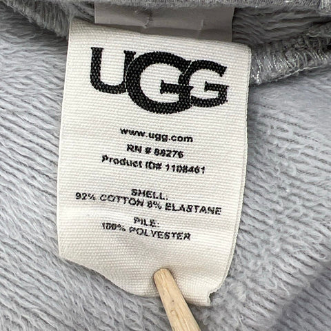 Ugg Women's Karoline Fleece Robe Gray Heather Belted Loungewear Pockets Sz L