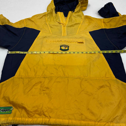 Vintage 90s Disney Store Tigger Anorak Windbreaker Jacket Yellow Navy Sz M