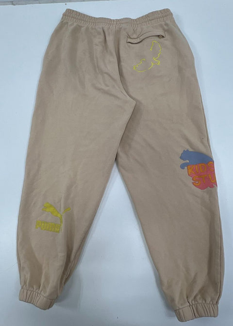 Puma x KidSuper Studios Tan Graphic Sweatpants Joggers Men's L