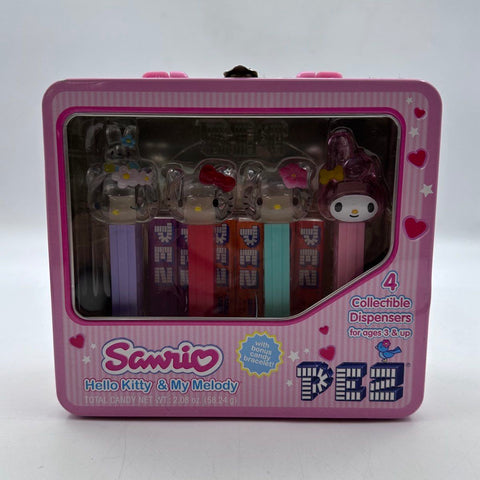 PEZ Dispenser Lot Sanrio Hello Kitty My Melody 10 Pieces With Collectible Tin