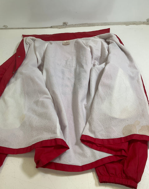 Vintage Y2K VFW POW MIA Red Nylon Coach Jacket Windbreaker Men's L