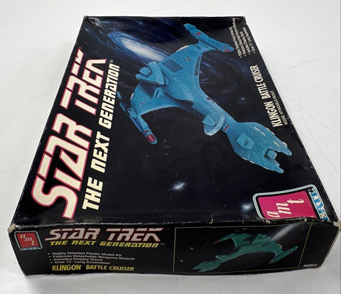 AMT ERTL Star Trek TNG Klingon Battle Cruiser Model Kit 1991 Vintage Open Box