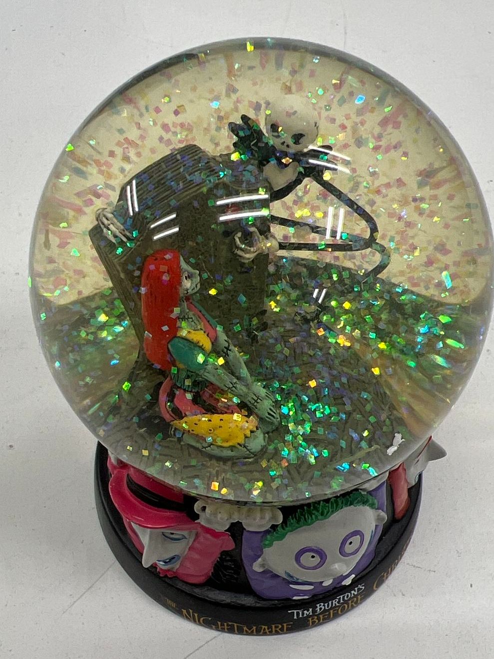 Disney Nightmare Before Christmas Snow Globe Westland Giftware Jack Sally #25205
