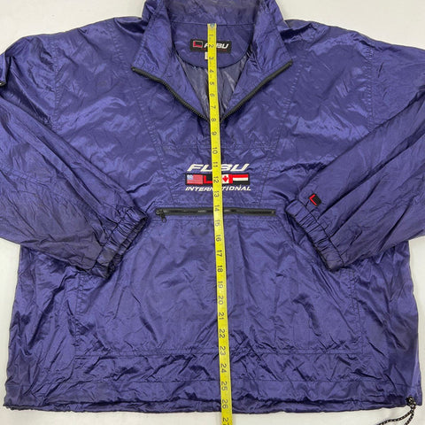 Vintage 90s FUBU International Ripstop Pullover Windbreaker Jacket Sz XL