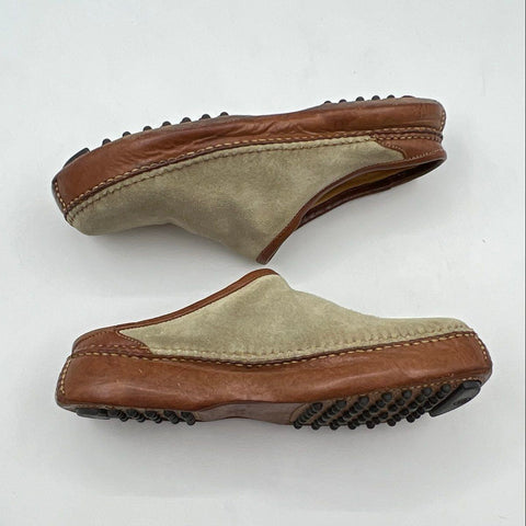 Cole Haan Country Women's Suede Leather Pebble Sole Driving Mules Size 7 B