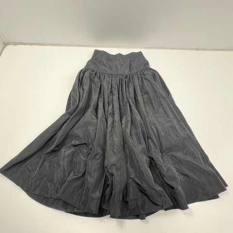 New Marble MS5121 Black High Waist Voluminous Full Length Maxi Skirt Polyester