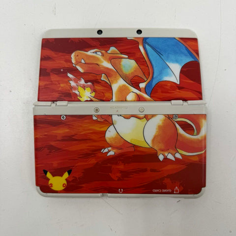Nintendo 3DS Console Charizard Skin Mario Kart 4 Game Lot Bundle Works