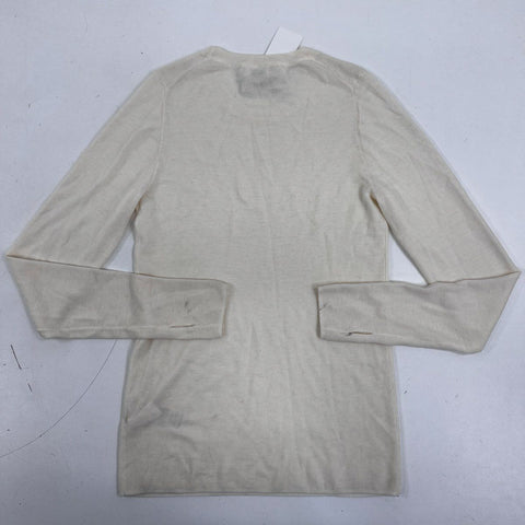 Wilfred Women's Long Sleeve Crew Neck Knit Top Light Birch Cream NWT Sz XL