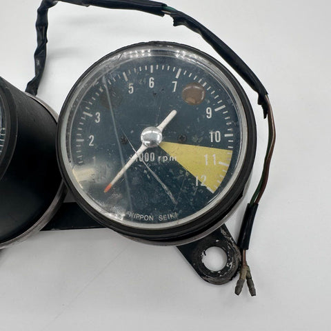 Nippon Seiki Vintage Motorcycle Speedometer Tachometer Gauge Cluster 100 MPH