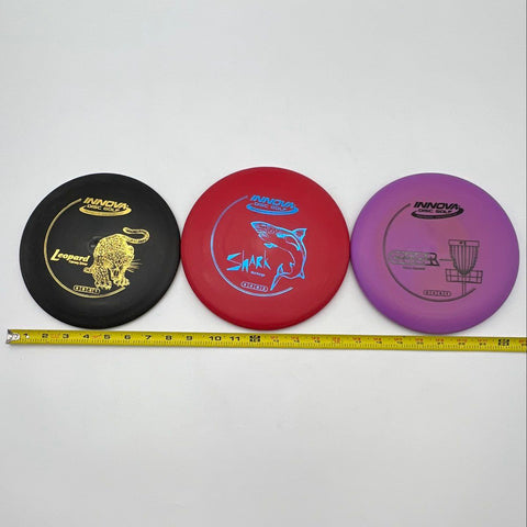 Innova Disc Golf Set 3 Discs Leopard Fairway Driver Shark Midrange Aviar Putter