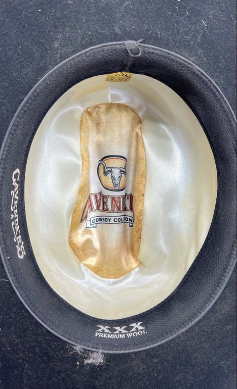 Cavender's Men's Black XXX Premium Wool Felt Cowboy Hat Size 7 1/2