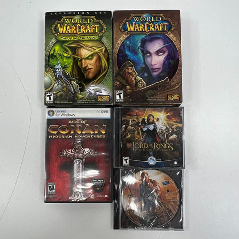 World of Warcraft Burning Crusade PC Big Box Game Lot Blizzard Conan