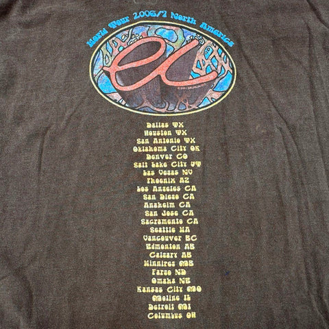 Eric Clapton 2006/7 North America World Tour T-Shirt Slowhand Graphic Sz 2XL
