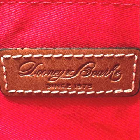 Dooney & Bourke Brown Leather Small Domed Crossbody Bag Gold Hardware