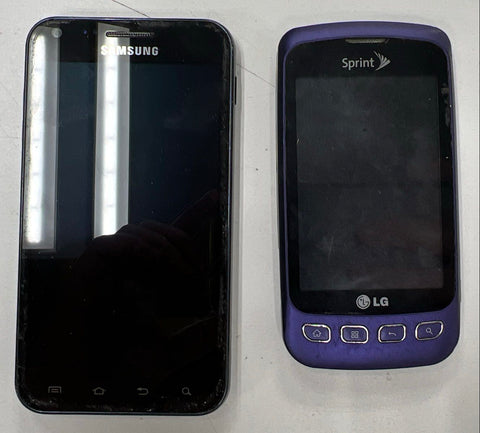 Samsung Galaxy S II LG Motorola Doro Phone Lot 9 Piece For Parts Not Working