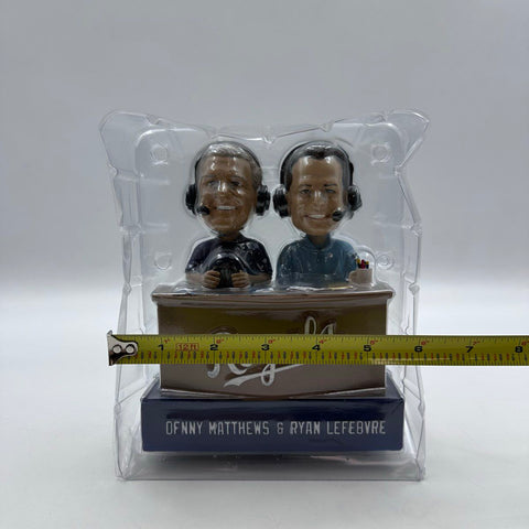 MLB Baseball Bobblehead Lot KC Royals Hunter Dozier & Broadcasters 2pc 2019