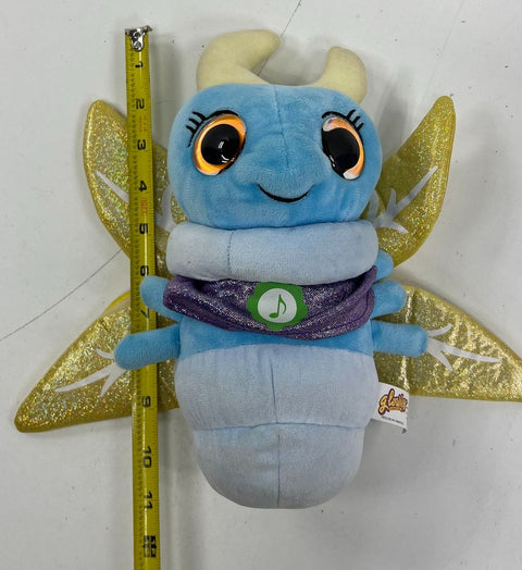 Glowies Fireflies Blue Plush Toy Light & Sound Lullaby Sleeping Companion Open