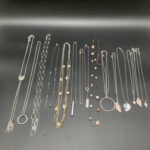 Armani Exchange Mixed Costume Jewelry Lot 15 Necklaces Pendants