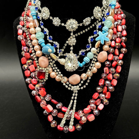 Mixed Costume Jewelry Lot 25+ Pcs Necklaces Earrings Bracelets Vintage Modern