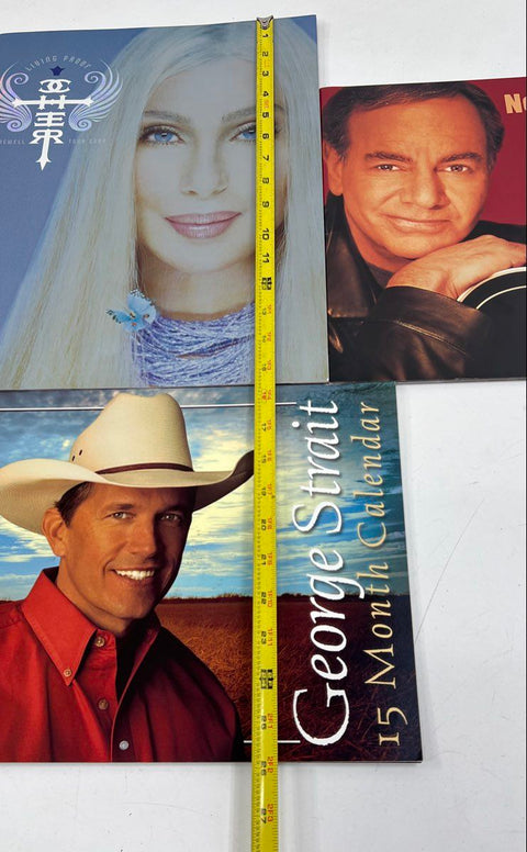 Cher Neil Diamond George Strait Tour Program Calendar Lot 2001-2005 Vintage