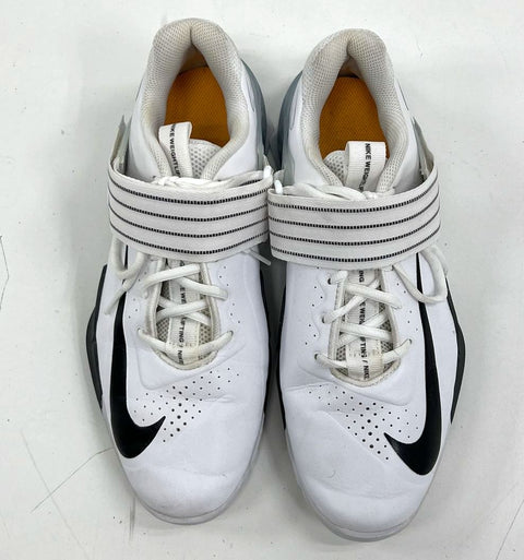 Nike Savaleos White Black Weightlifting Training Shoes Size 10