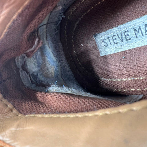 Steve Madden Hestonn Tan Brown Leather Chukka Desert Boots Mens Size 11