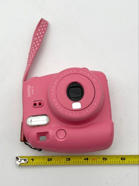 Fujifilm Instax Mini 9 Instant Film Camera Pink with Wrist Strap