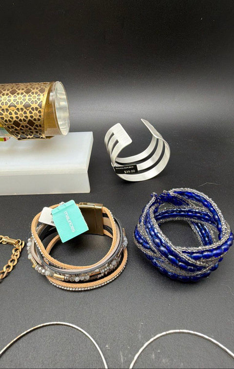 Banana Republic Maurices Jewelry Lot 35 Vintage Modern Bracelets Bangles Cuffs
