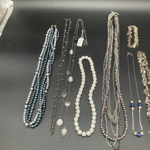 Vintage to Modern Costume Jewelry Lot of 11 Necklaces & Bracelet Park Lane