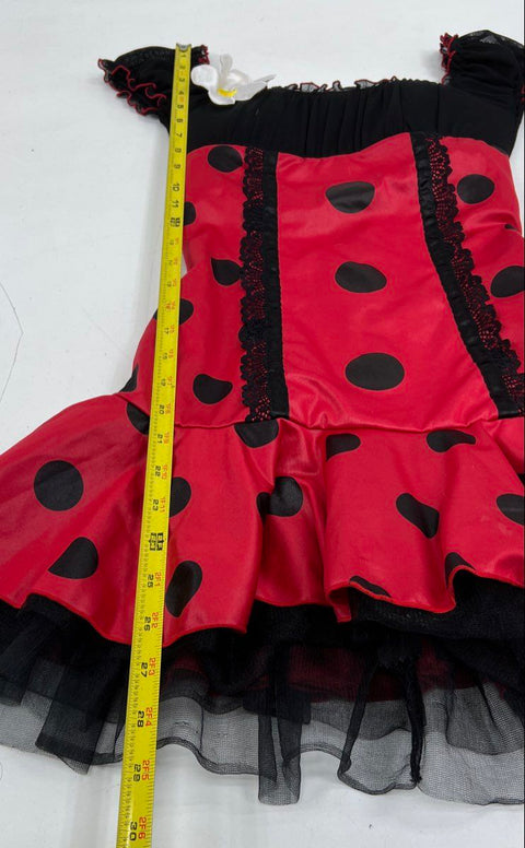 Y2K Leg Avenue Women's Daisy Bug Ladybug Costume Dress Red Black Size S/M