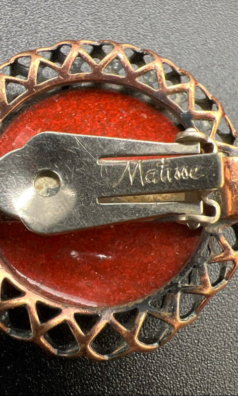 Vintage Renoir Matisse Copper Jewelry Bracelet Earrings Lot of 4 Pieces