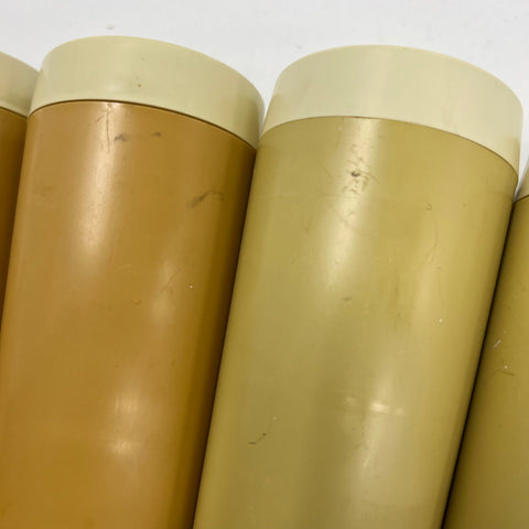 Vintage Gitsware Therma-Glass Insulated Tumblers 9 Pc Set MCM Earth Tones USA