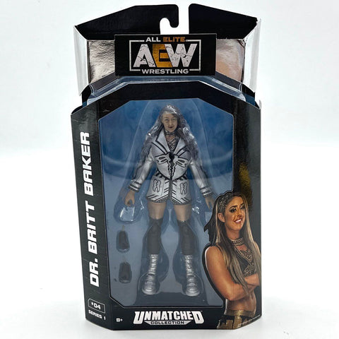 AEW Wrestling Figure Lot MJF Kenny Omega Akuma Britt Baker 3 Figures With Boxes